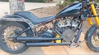 GAHAR BANGET Cek sound motor custom 2 silinder VTwin [upl. by Alejna]