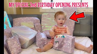 MILAS 2nd BIRTHDAY MORNING SURPRISING HER WITH PRESENTS [upl. by Oderfodog903]