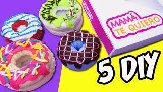 5 DIY DONUTS OUT OF SOCKS  Ideas Mothers Day Donuts Nosew Projects  aPasos Crafts DIY [upl. by Publias]