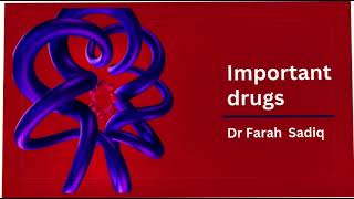 important drugs  warfarin  digoxin  inderal [upl. by Vassell381]