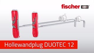 Hollewand bevestiging fischer DUOTEC 10 amp 12  De veelzijdige krachtpatser in plaatmateriaal [upl. by Amarillas]