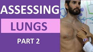 Lung Assessment Nursing  Lung Auscultation  Assessing Lung Sounds Part 2 [upl. by Yacano]