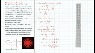 Diffraction par une fibre optique [upl. by Acirahs545]