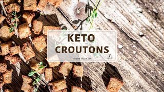 Crispy​ Garlic Keto Croutons Recipe Air Fryer [upl. by Alidus675]