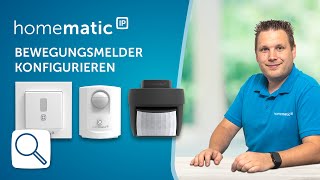 Homematic IP  Bewegungsmelder konfigurieren [upl. by Elacsap]