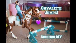 Schleich DIY  How to Make Cavaletti Jumps [upl. by Sixla]