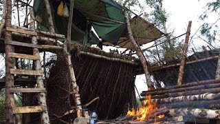 2 NIGHTS HAMMOCK CAMPING ON THE SECOND FLOOR OF THE DEBRIS VILLAGE [upl. by Aimek]