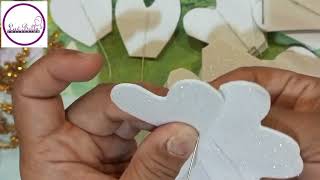 DIY FLOWER BROOCH EVA FOAM [upl. by Nauqad]