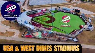 ICC Mens T20 World Cup 2024 West Indies amp USA Stadiums  ICC T20 World Cup 2024 Stadiums [upl. by Fonzie]