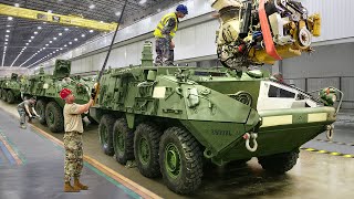 Inside US Massive Facility Maintaining Powerful Stryker Armored Vehicle Engine [upl. by Dnivra]