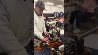 Harley Davidson miniature twin engine running Great sound [upl. by Mond]