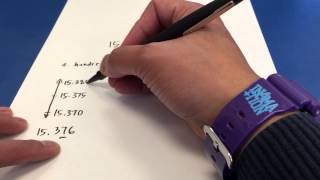 rounding decimals number line [upl. by Ellinnet160]