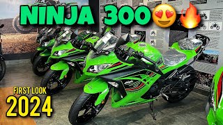 New 2024 Kawasaki Ninja 300😍🔥Complete information🔥Review and Facelift ₹38लाख [upl. by Aneekan641]