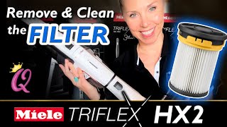 How to Remove and Clean the Filter on Your Miele TriFlex HX2 Vacuum [upl. by Lester]