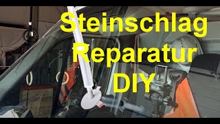 Steinschlag Reparatur Windschutzscheibe DIY selber reparieren [upl. by Fredrika]