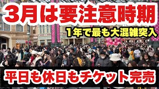 【様子激変】平日も週末もアトラクション大混雑！3月に突入する東京ディズニーランドの様子（20242月下旬） [upl. by Leahcimnaes986]