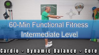 60Min Dynamic Balance Fitness Class for Better Movement Stamina amp Core Strength [upl. by Nniuq]