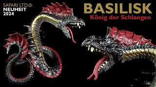 Safari Ltd ® Basilisk  König der Schlangen  Neu 2024 New  Mythical Realms  Review [upl. by Belloir]