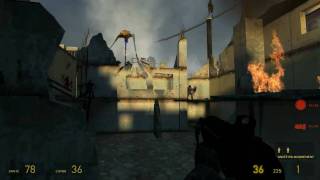 HD Half Life 2 gameplay  Striders in City 17 Follow Freeman [upl. by Matrona]