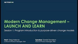 Modern Change Launch amp Learn Session 1  Change Models [upl. by Berkley871]