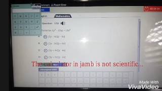 Jamb hack How to use scientific calculator in jamb cbt [upl. by Keffer]