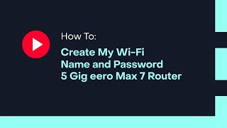 How To Create My WiFi Name and Password 5 Gig eero Max 7 Router [upl. by Chrystal]