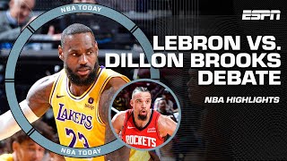 Rockets were READY FOR SOME BEEF 😳  Perk on Dillon Brooks antics vs LeBron amp Lakers  NBA Today [upl. by Candy]