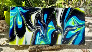 How To Paint With A Marble  The Most Fun Acrylic Pouring Fluid Art [upl. by Rollecnahc]