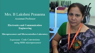 Code Conversions using 8086 Microprocessor MPMC Laboratory by Mrs B Lakshmi Prasanna  ECE  IARE [upl. by Votaw]