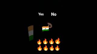 India flag in fire 🔥🔥 yes or no [upl. by Dwyer]