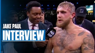 Jake Paul is Disappointed in Loss to Tommy Fury Wants to Run it Back  POSTFIGHT INTERVIEW [upl. by Rebm]