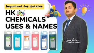 Housekeeping Chemicals Names amp Uses  By Ganesh Das Hotelier [upl. by Enalb]