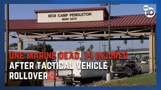 Marine dies in tactical vehicle crash during training on Camp Pendleton [upl. by Fusuy]