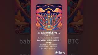 babylon开启质押BTCcrypto巴比伦加密音乐 [upl. by Obmar678]