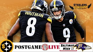 Steelers Quite LITERALLY Kicked The Ravens   Postgame LIVE in Week 11 [upl. by Bred]