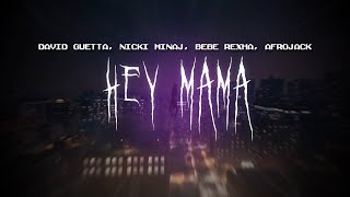 david guetta  hey mama feat nicki minaj bebe rexha afrojack  sped up  lyrics [upl. by Meneau]