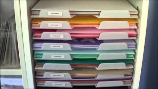 How I Store  12x12quot Cardstock amp Paper  The Card Grotto [upl. by Lauritz440]