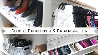 Marie Kondo inspired Closet Organization  Konmari declutter  10 Tips [upl. by Ymme948]