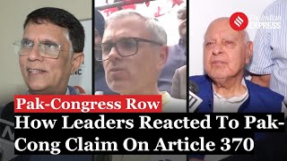 Leaders React To Pakistan Congress Claims on Article 370 [upl. by Ardnasal274]