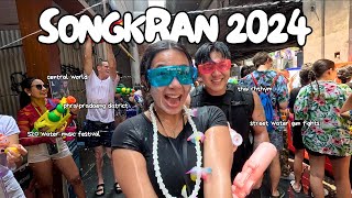 Songkran 2024 Bangkok The Worlds Biggest Water Festival [upl. by Bergren]