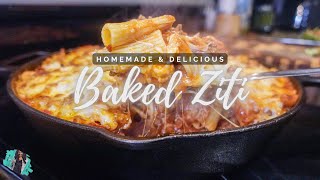 THE BEST BAKED ZITI CASSEROLE  QUICK amp EASY DELICIOUS WEEKNIGHT DINNER  RECIPE TUTORIAL [upl. by Witty]