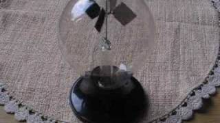 Psi wheel test with Crookes radiometer light mill [upl. by Jesher]