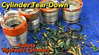 Kubota Hydraulic Cylinder Repair Part 1 Cylinder TearDown amp Inspection [upl. by Nikita]