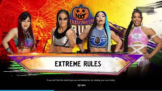 WWE 2K24 Shayna Baszler vs Michin vs Bianca Belair vs IYO Sky Fatal4Way EXTREME RULES [upl. by Zales]