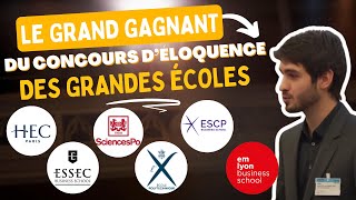 Il a gagné le CONCOURS DÉLOQUENCE des Grandes Ecoles [upl. by Adi]