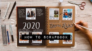 ✏️ DIY HOW TO SCRAPBOOK [upl. by Oryaj]