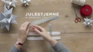 Julestjerne  How to Make a Traditional Danish Holiday Star [upl. by Rubens]