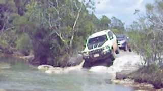 Jeep Grand Cherokee Trailhawk crossing Canal Creek  Cape York Australia [upl. by Ailemak37]