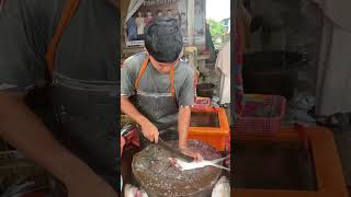 Milkfish Cutting fish fishcutting fishmarket cooking food asmr seafood streetfood shorts [upl. by Krakow]