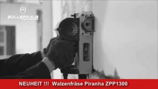 Zollernalb Piranha ZPP1300 Walzenfräse Sanierungsfräse Betonfräse Fräser Wandhobel Putzfräse [upl. by Moclam]